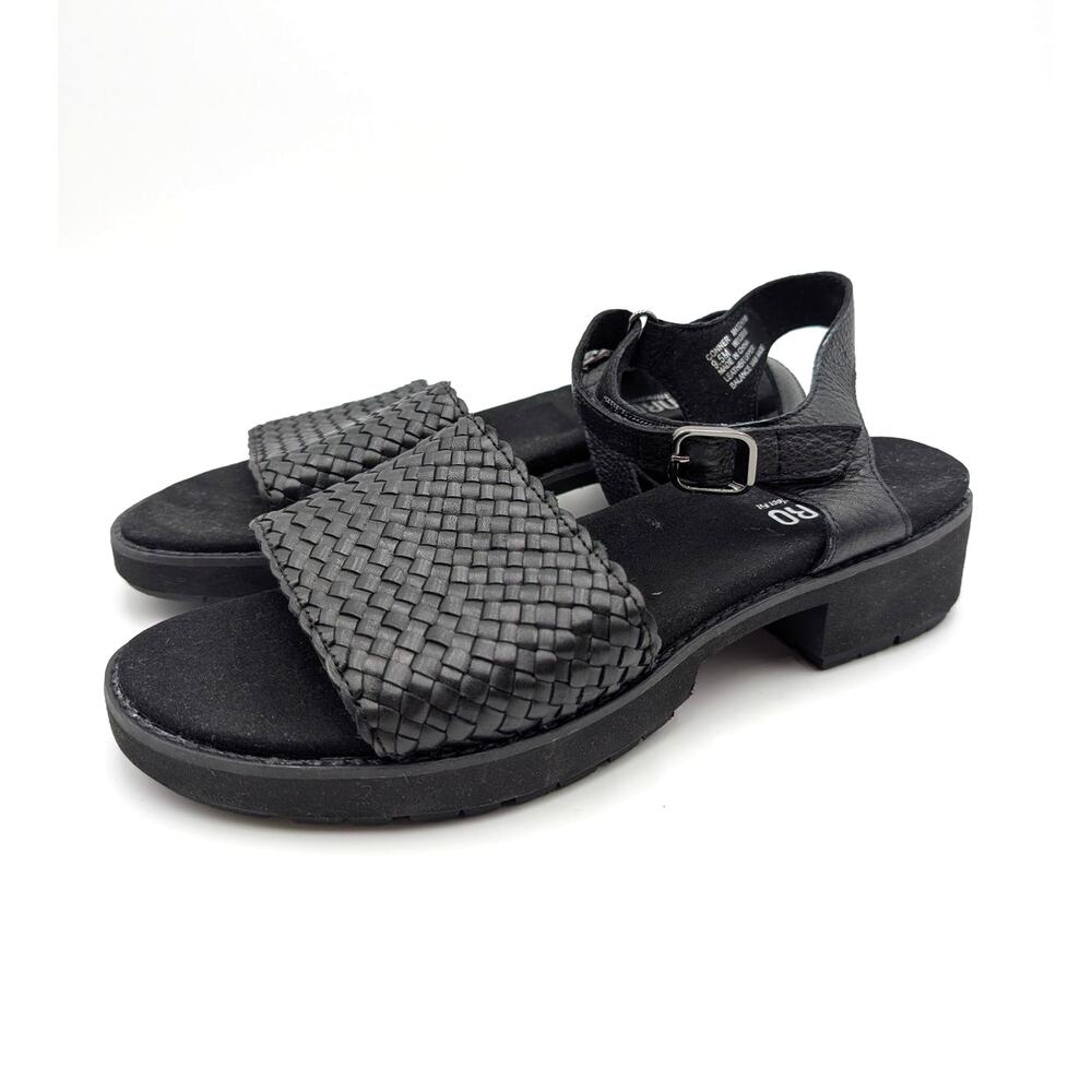 Munro Conner Ankle Strap Platform Sandals Women's Black Size US9.5M EU40